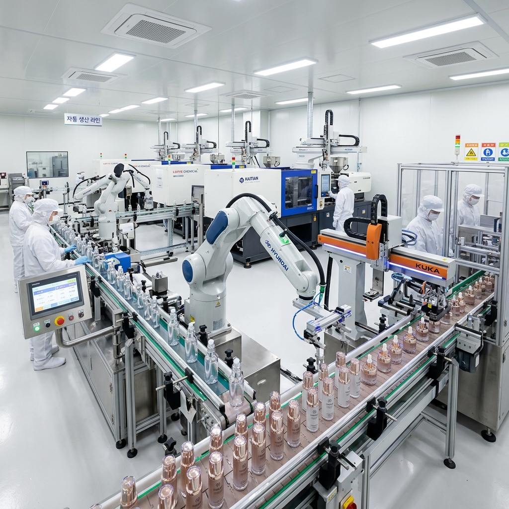 High-Tech Korean Packaging Factory Floor